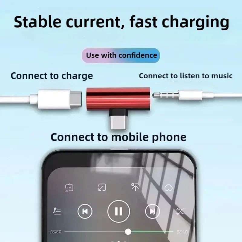 Type-C To 3.5mm Jack Converter Earphone Audio Adapter Cable for Phones with Analog Signals Headphone Aux Cable Type C Adapter