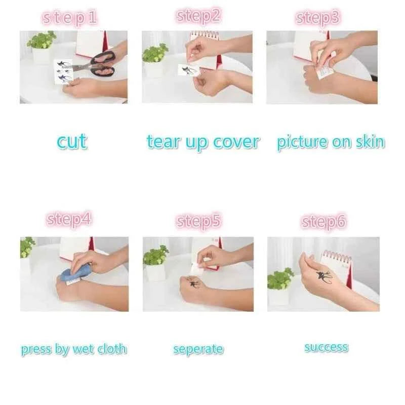 1 Sheet Cool Arm Tattoo Sticker Waterproof Lasting Temporary Tattoo