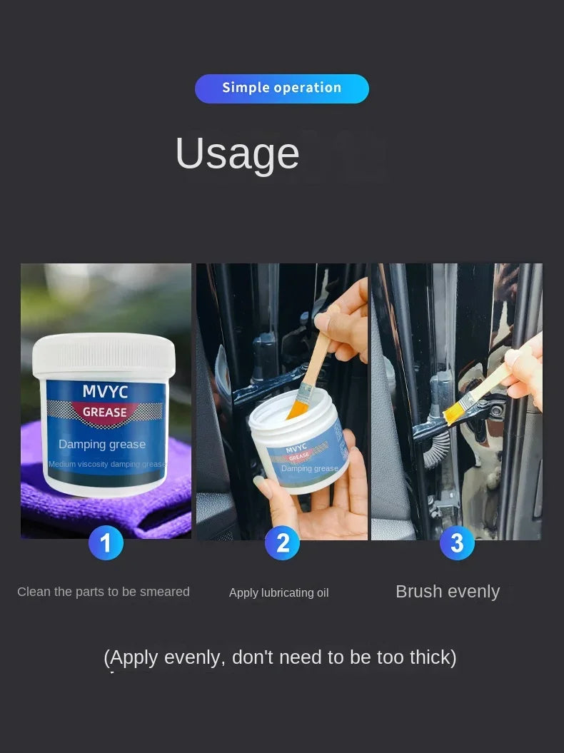 Car Lubricant Grease Gear Oil Grease Waterproof & Strong Adhesion Door Abnormal Noise Oil For Mechanical Maintenance Eliminate