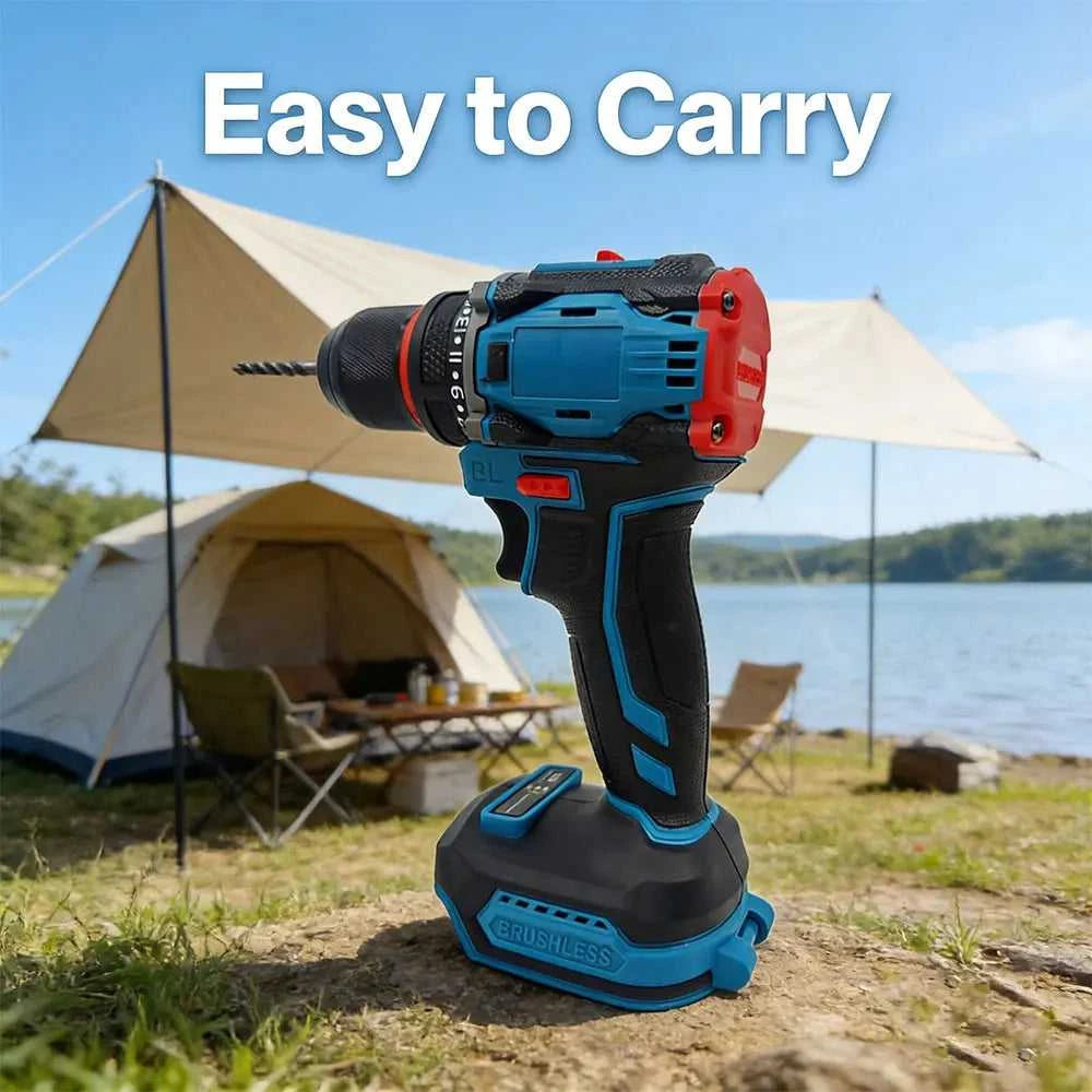 10mm Brushless Electric Impact Drill Driver 2-Speed Cordless Power Tool for Home DIY Construction 18V Battery Not Included The jack market .AU The jack market .AU Home $ 84 14:771#No battery