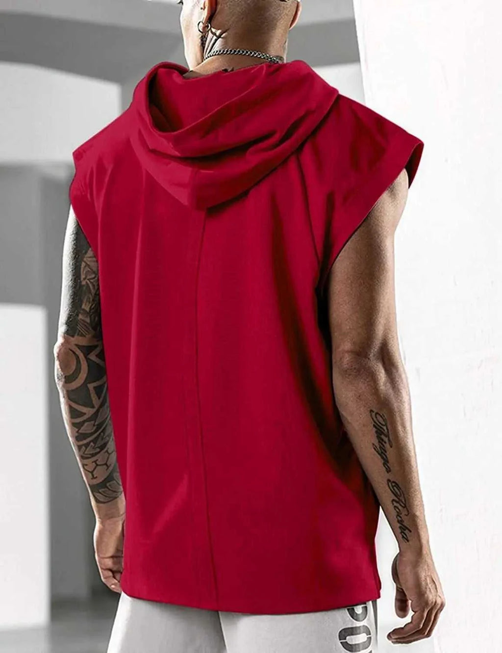 2026 Men Tank Top Fitness Training Pullover Leisure Fashion Sleeve Men's Hooded Vest Solid Color Tank Tops For Male The jack market .AU The jack market .AU Men Fashion $ 31 14:193;5:4183