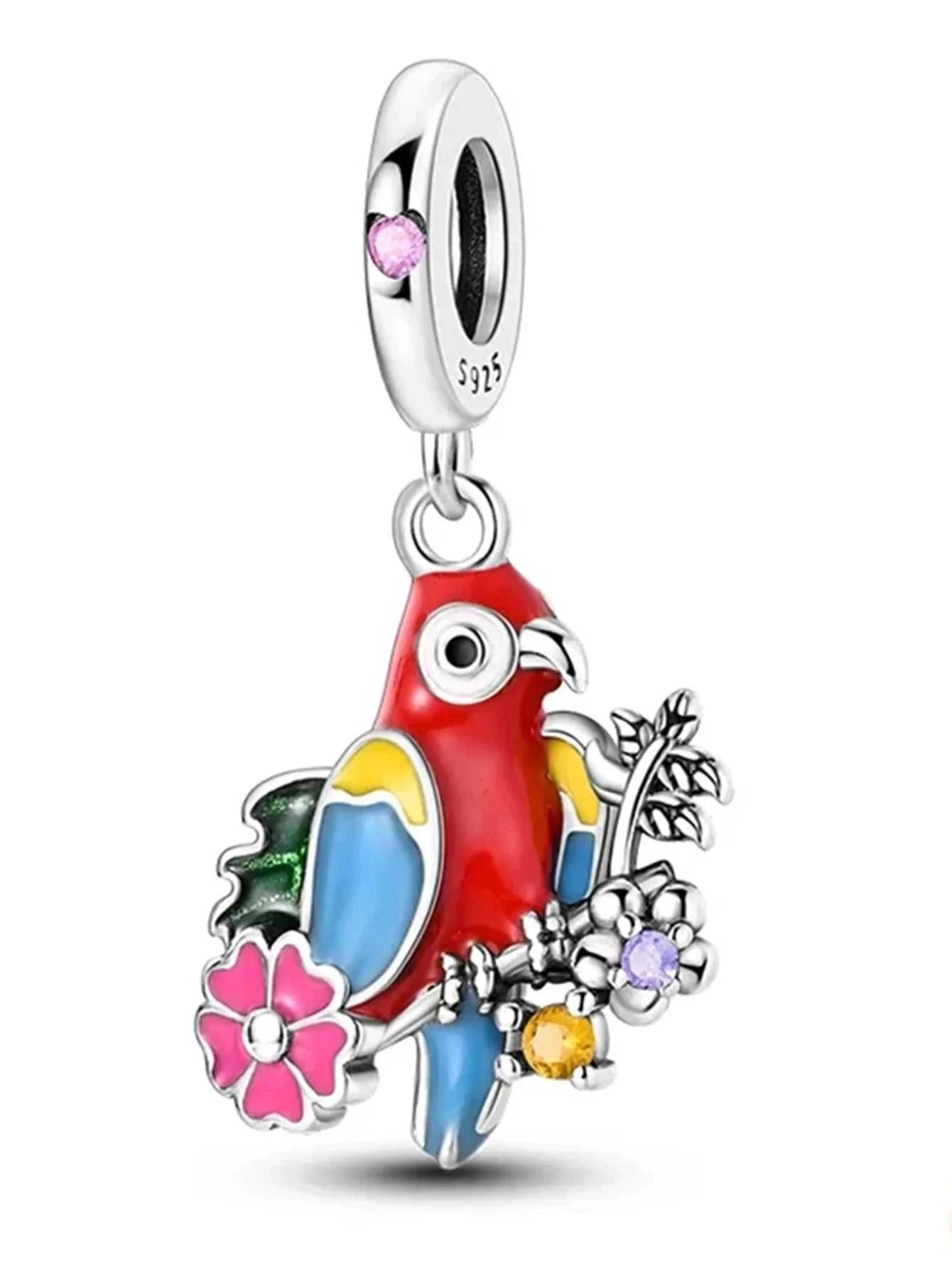 925 sterling silver owl flamingo woodpecker feather charms fit original bracelet charm bead necklace Diy female jewelry The jack market .AU The jack market .AU Jewellery & Chains $ 50 200000226:202006807#SMC6222