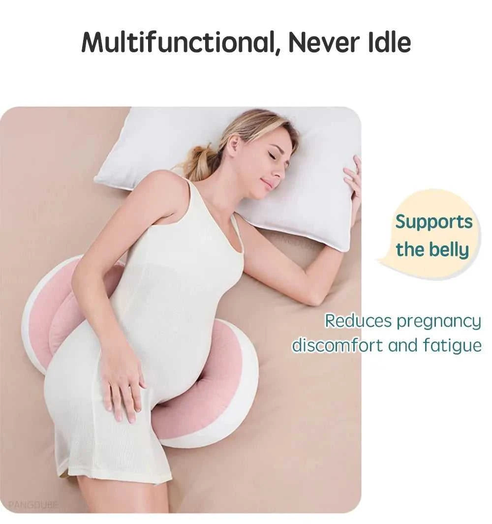 PANGDUBE Pregnancy Pillow with 1pc Free An Auxiliary Pillow Cotton Waist Support Pillow for Pregnant Women Sleeping Body Pillow The jack market .AU The jack market .AU Mum & Kids: Essential Products for Every Family $ 45 14:200021498#Pink