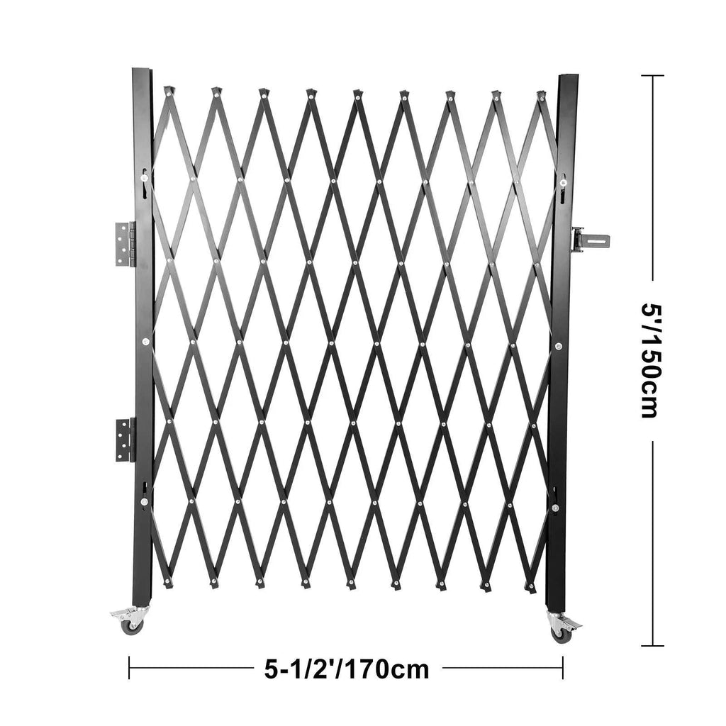 SucceBuy Single Folding Security Gate 1.5-2mx1.22-3.66m Folding Door Gate Steel Accordion Flexible Expanding Security Gate Black The jack market .AU The jack market .AU Home $ 219 14:771#black 1.66x1.22m;200007763:100014852