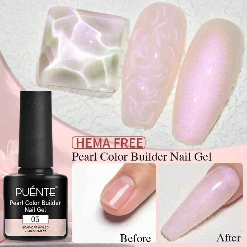 PUENTE Cat Eye Magnetic Gel Nail Polish - Vibrant Starry Galaxy Effect, Soak Off UV, 7.5ML