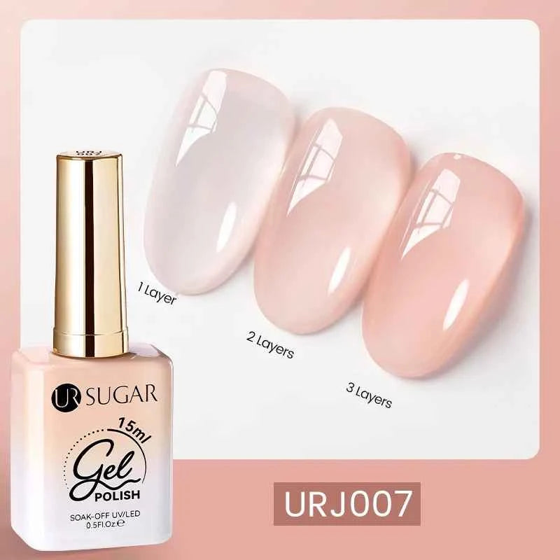 UR SUGAR 15ml  Autumn Winter Red Cat Magnetic Gel Nail Polish White Dopamine Nail Sparkling Glitter Soak Off UV LED for Manicure