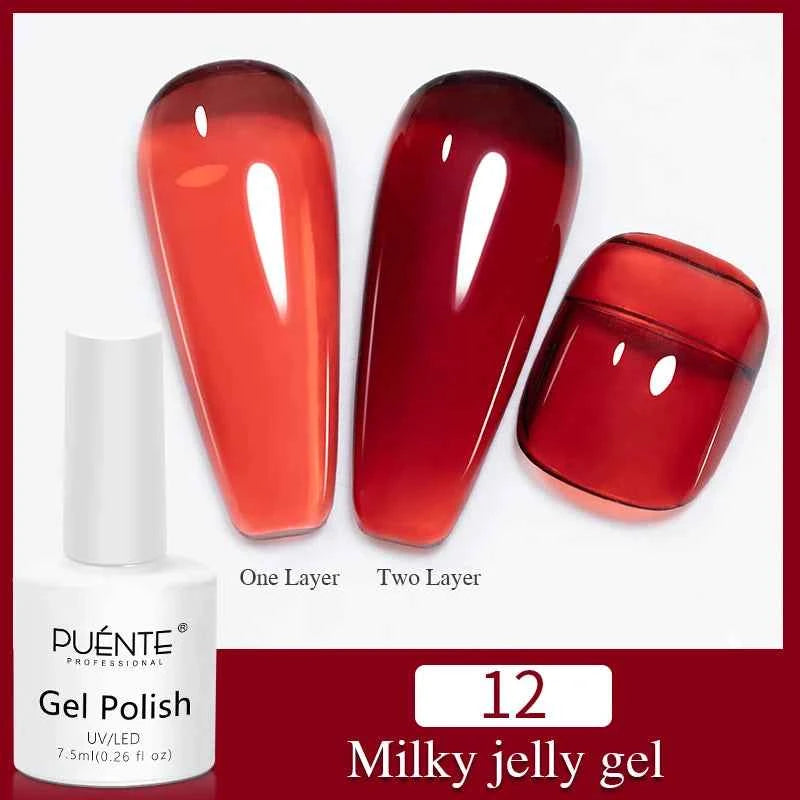 PUENTE Cat Eye Magnetic Gel Nail Polish - Vibrant Starry Galaxy Effect, Soak Off UV, 7.5ML