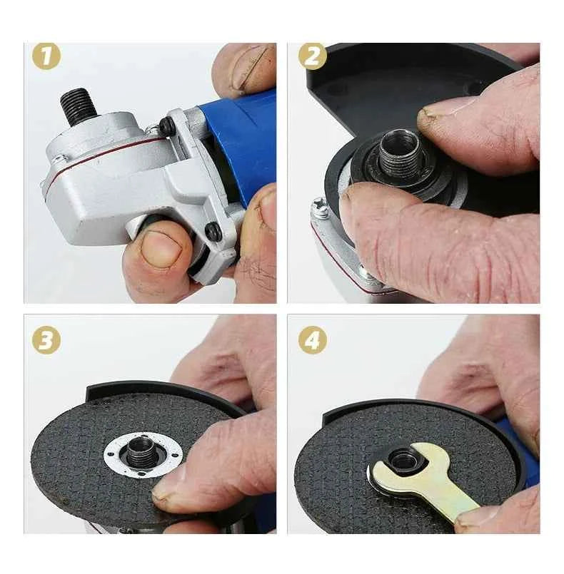 Brand Name Mini Electric Angle Grinder - Versatile 110V/220V, 6 Speed Settings for Precision Cutting, Polishing & Grinding