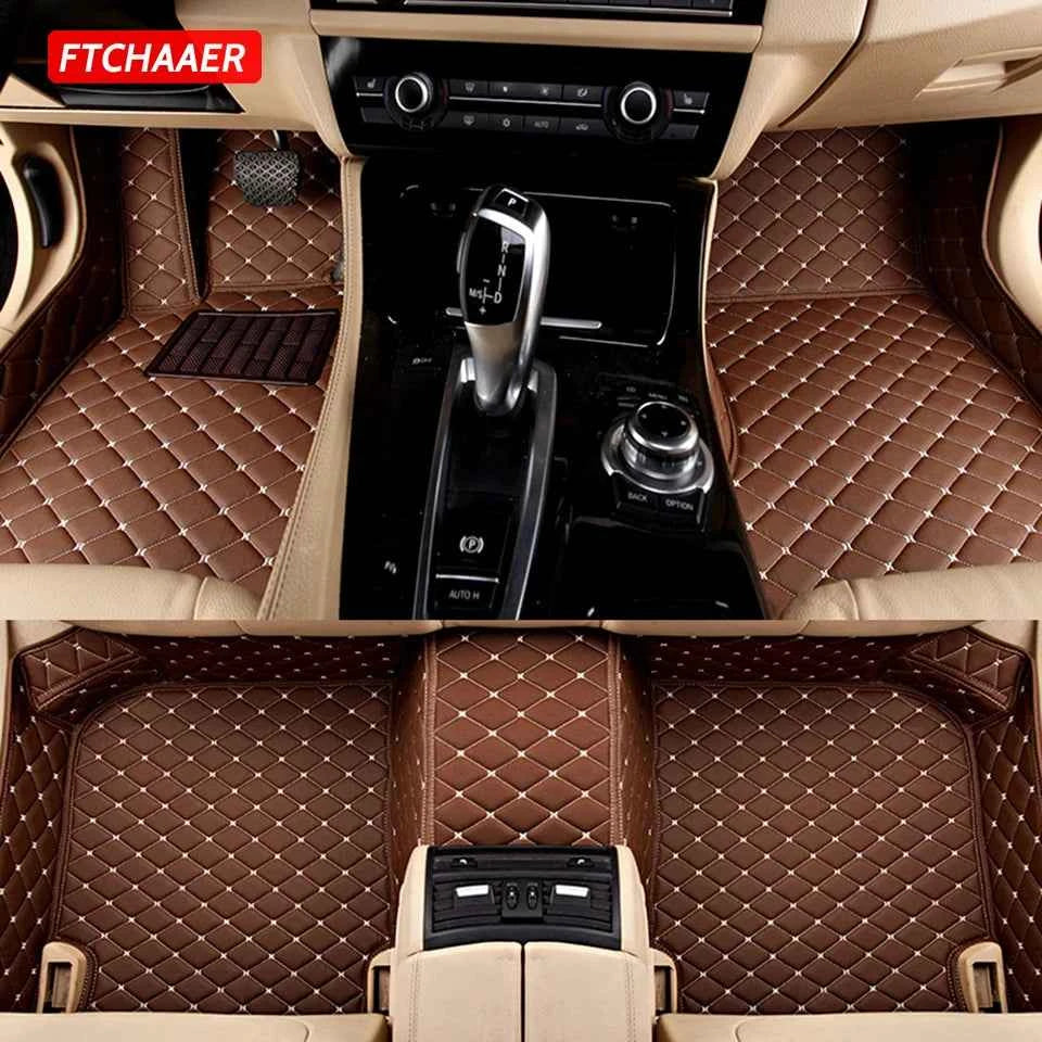 FTCHAAER Custom Car Floor Mats For Audi A8 Auto Carpets Foot Coche Accessorie
