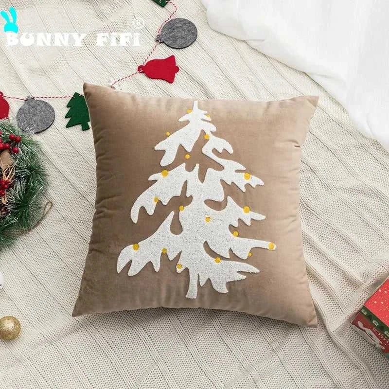 Beige Heart Tree Sugar Christmas Cushion White Red Pillow Cover for Home Decoration Soft Chenille Plush Tufted Emboridered The jack market .AU The jack market .AU Home $ 43 14:201619812#Love