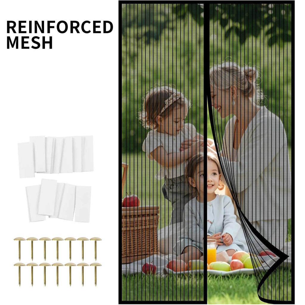 Magnetic Screen Door Hands Free Mesh Partition Heavy Duty Curtain Keeps Bugs Out Frame Hook & Loop Pet and Kid Friendly The jack market .AU The jack market .AU Home $ 53 14:173#90x210CM