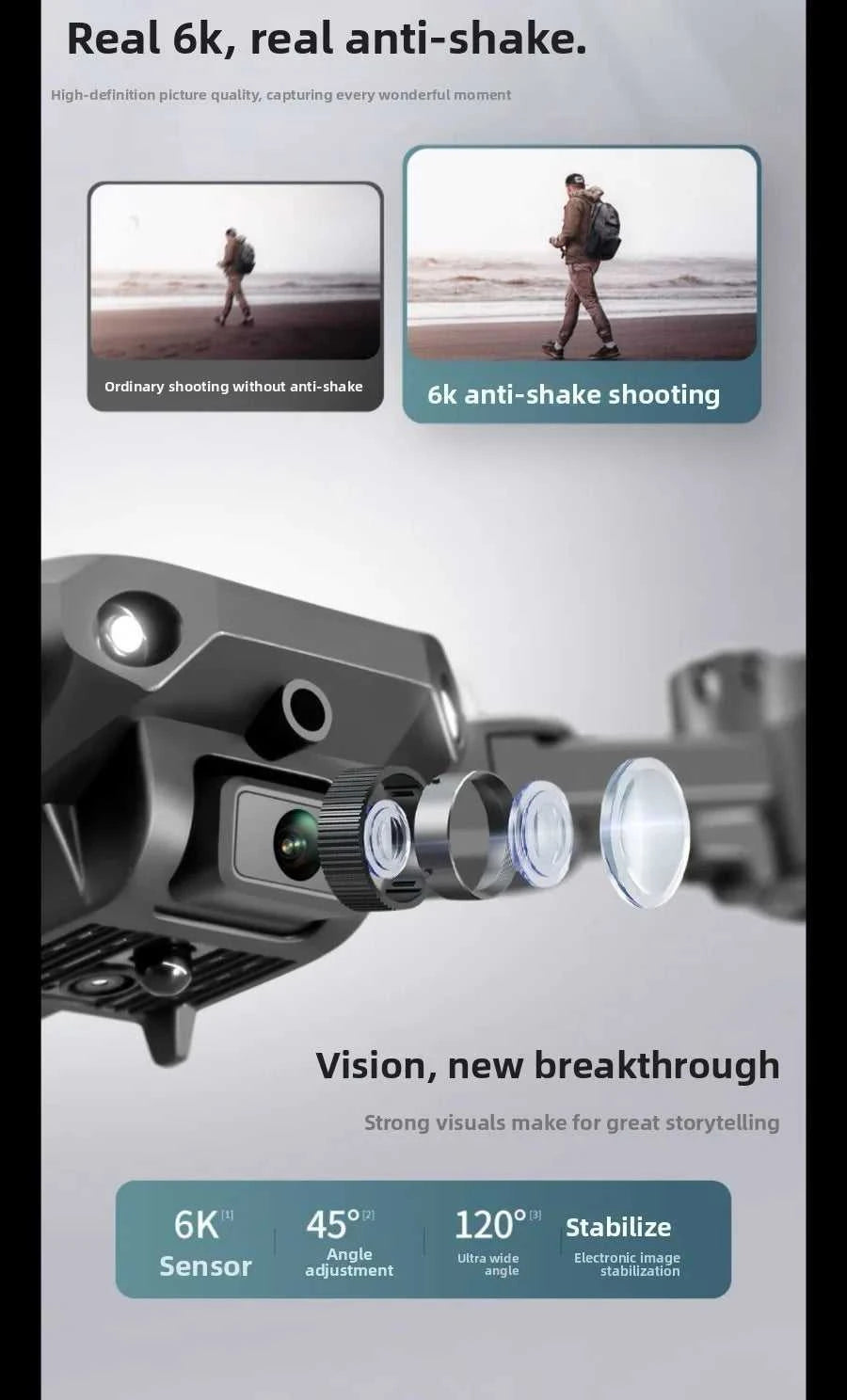 New 4DRC V23 Mini Drone 6K Professinal With Wide Angle HD Dual Camera Wifi FPV Obstacle Avoidance Quadcopter RC Dron Gift The jack market .AU The jack market .AU Drones $ 98 <none>
