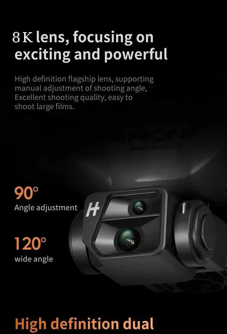 2026 Ky102 Drone 8k Hd Aerial Photography Dual Camera Brushless Quadcopter Obstacle Avoidance Optical Flow Aerial Rc Drone The jack market .AU The jack market .AU Drones $ 97 14:193#8K dual 1B