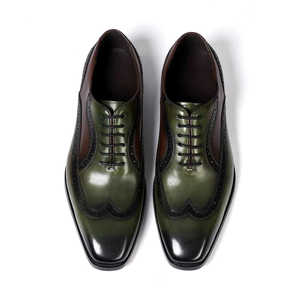 Luxury Italian Men's Oxfords Genuine Leather Brogue Wingtip Wedding Party Dress Shoes for Men Classic Lace-Up Office Formal Shoe The jack market .AU The jack market .AU Step Up Your Style: Trendy Shoes for Every Occasion! $ 130 14:175#Green;200000124:200000288#US 7.5