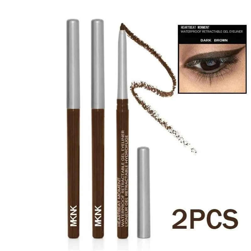 Boldly Defined 3pc Waterproof Black Eyeliner Set – Smudge-Proof, Long-Lasting Dark Brown Gel for Effortless Eye Makeup