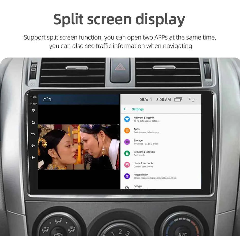 Ruancheng 2 Din Android 7 9 10 Inch Car Multimedia Video Player Universal Stereo Radio GPS for Volkswagen Nissan Hyundai Toyota