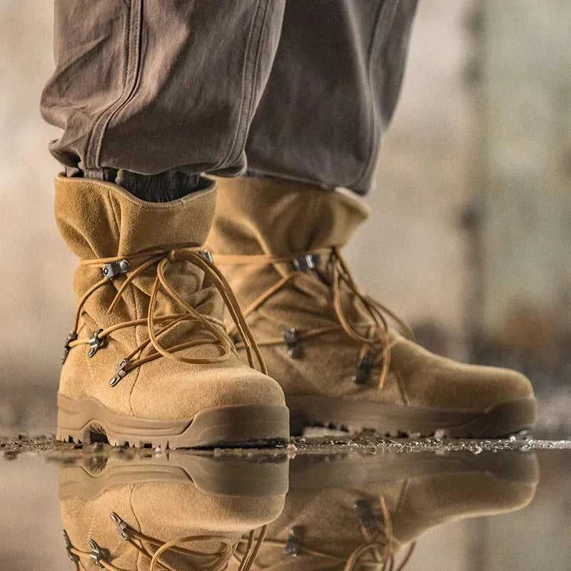 Maden Men's Vintage High-top Desert Boots Outdoor Cowboy Boots Indestructible Work Shoes Winter Safety Shoes The jack market .AU The jack market .AU Step Up Your Style: Trendy Shoes for Every Occasion! $ 119 14:771#Brown;200000124:200000898