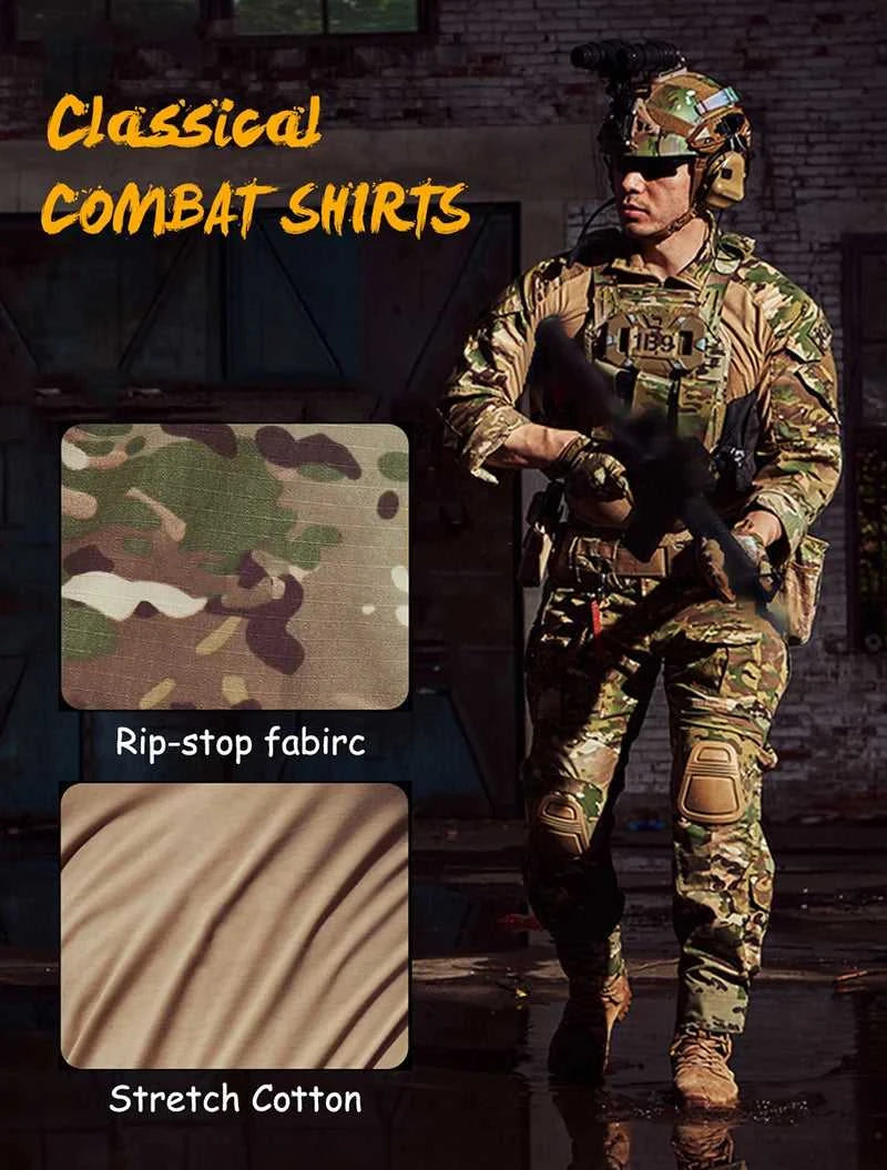 Men's Camouflage Tactical Shirt 1/4 Zip Long Sleeve Combat T Shirt Cotton Camo Uniform Airsoft Shirts The jack market .AU The jack market .AU Men Fashion $ 48 14:365458#CP;5:4182#CN XXL