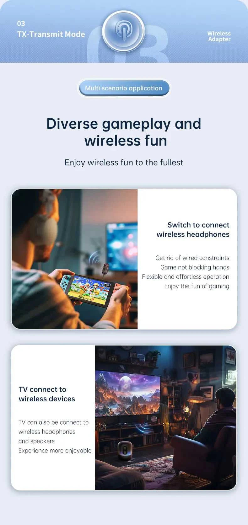 Bluetooth 6.0 Audio Transmitter Receiver 3.5MM AUX Hifi Stereo Music Wireless Adapter With Mic For Car Airplane TV PC Headphone The jack market .AU The jack market .AU Accessories Electronics $ 55 14:193#Bluetooth 6.0;200007763:201336100