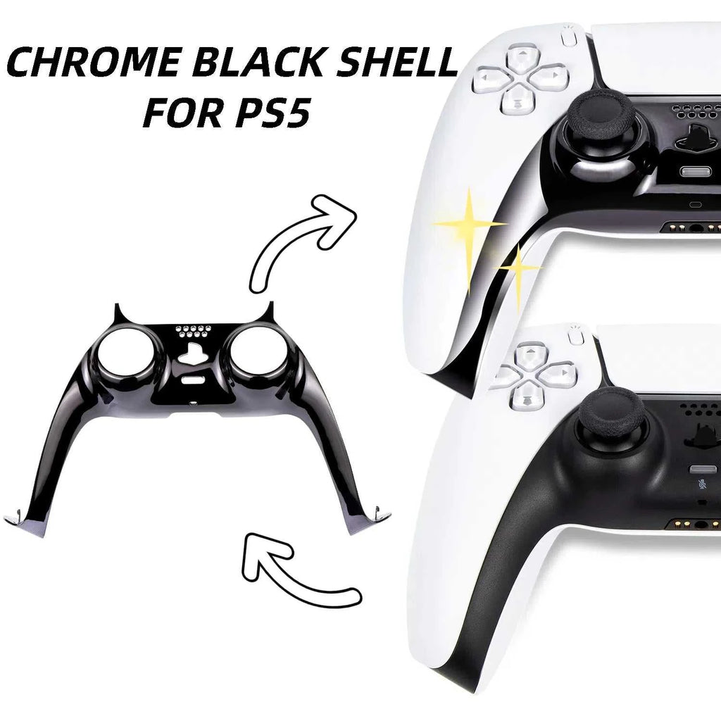 Chrome Black Glossy Chrome DIY Replacement Controller Shell for PS5 Custom Plates Cover Compatible Upgrade For PS5 Slim The jack market .AU The jack market .AU Accessories Electronics $ 50 14:350853