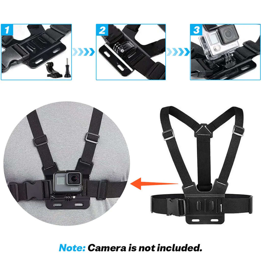 Chest Strap Rotate Phone Mount for iphone Smart Phone Belt Body Harness Holder for Gopro Hero 12 11 10 9 8 Insta360 Dji Camera