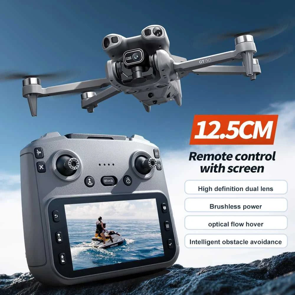 NEW Foldable Drone With Screen Control 8k Aerial Photography Optical Flow Positioning 360° Obstacle Avoidance Helicopter Drone The jack market .AU The jack market .AU Drones $ 133 14:29#4k-Dark Grey