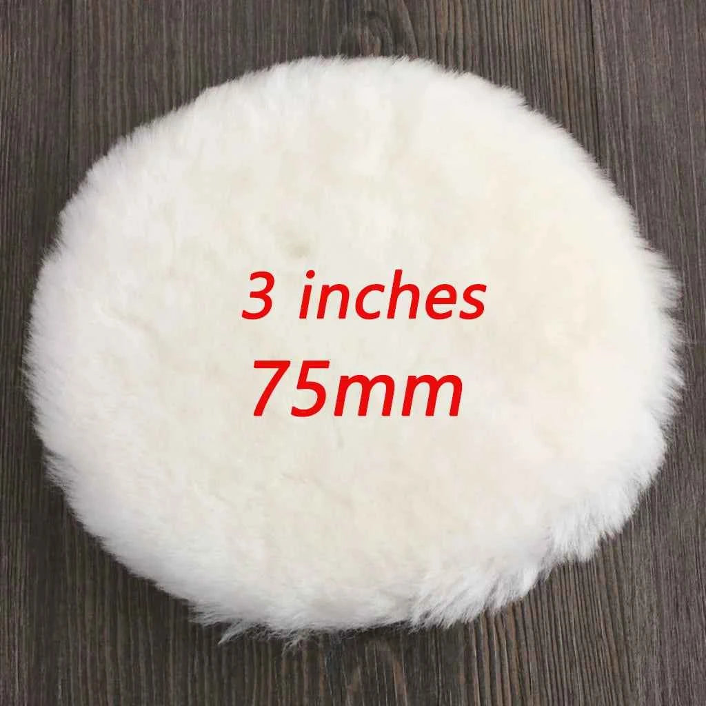 5Pcs Car Polishing Pad Wool Polishing Disc Car Body Waxing Buffing Pad Paint Care Polisher Pad Car Cleaning Tools 3/4/5/6/7 Inch