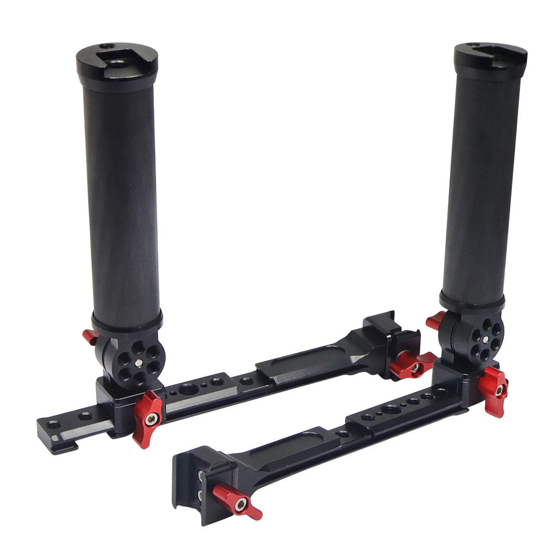 Carbon Fiber L Bracket Handle Grip Foldable Cold Shoe Mount Clamp for DJI Ronin RS3 RS4 Mini RS2 RSC2 Handheld Gimbal Stabilizer