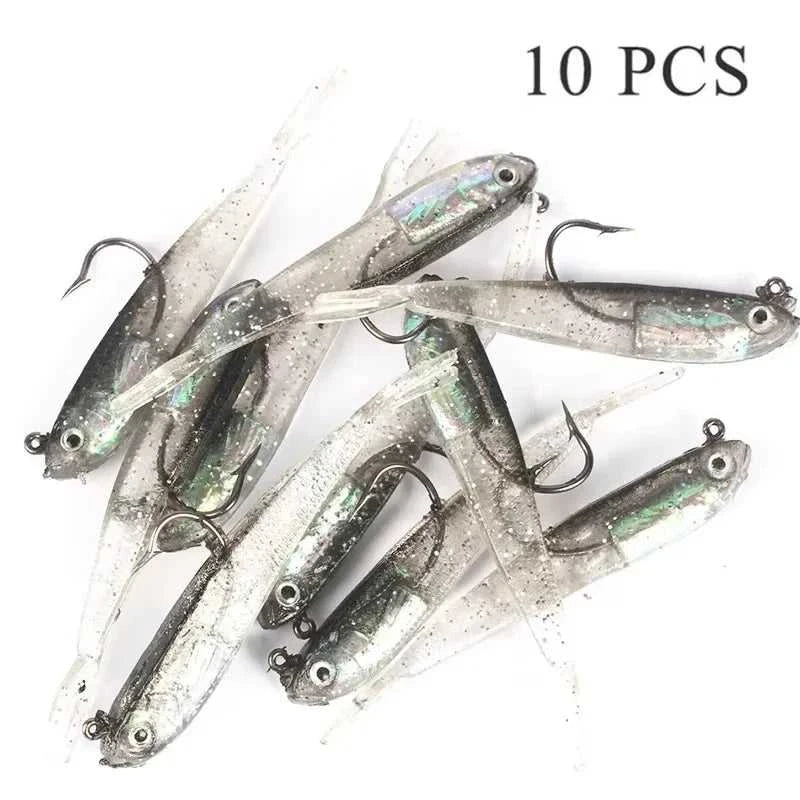 Soft Bait Fish Swimbait Fork Tail With Hook& Without Hooks Fishing Lure Artificial Silicone Bait Fishing Tackle Goods The jack market .AU The jack market .AU Fishing Gear $ 22 14:366#10pcs with hook