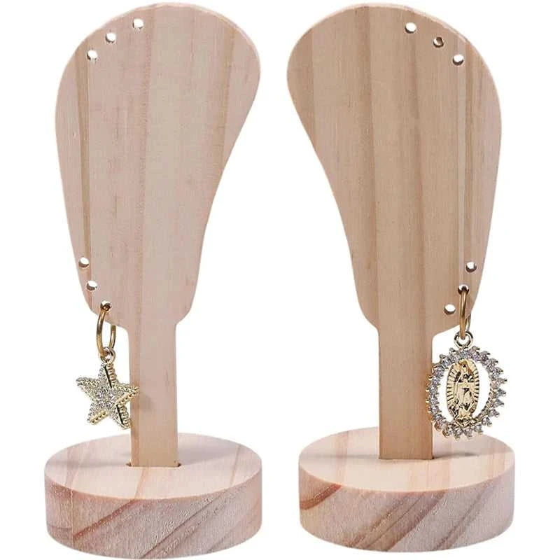 2Pcs Jewelry Display Rack Ears Shape Stand Show Charms Universal Professional Showcase Boutique Set Earrings Shelf The jack market .AU The jack market .AU Jewellery & Chains $ 47 14:29#2pcs log wood