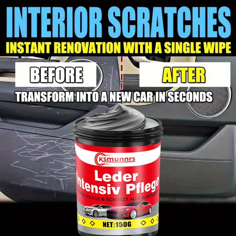 NEW !! Car interior renovation wax, plastic parts renovation, leather gloss wax, tire protection oil, black vehicle yellowing