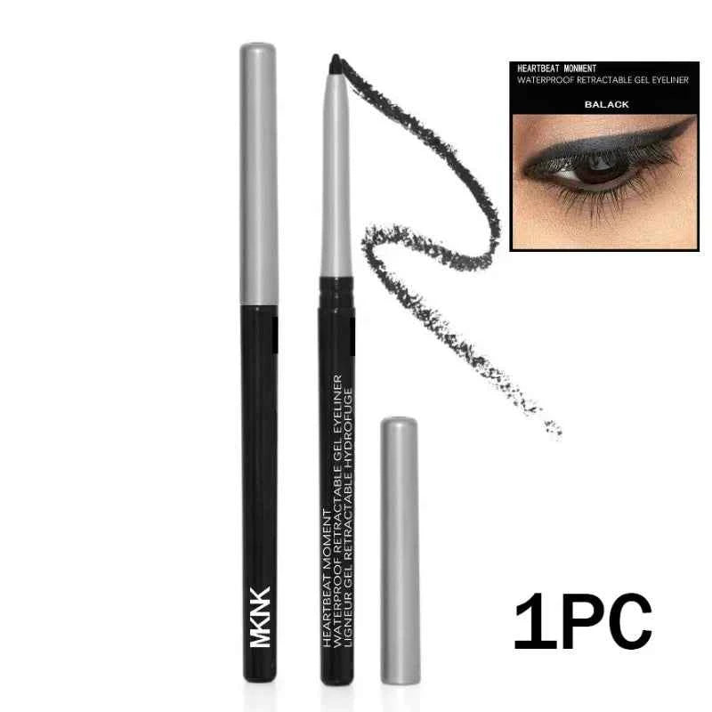 Boldly Defined 3pc Waterproof Black Eyeliner Set – Smudge-Proof, Long-Lasting Dark Brown Gel for Effortless Eye Makeup