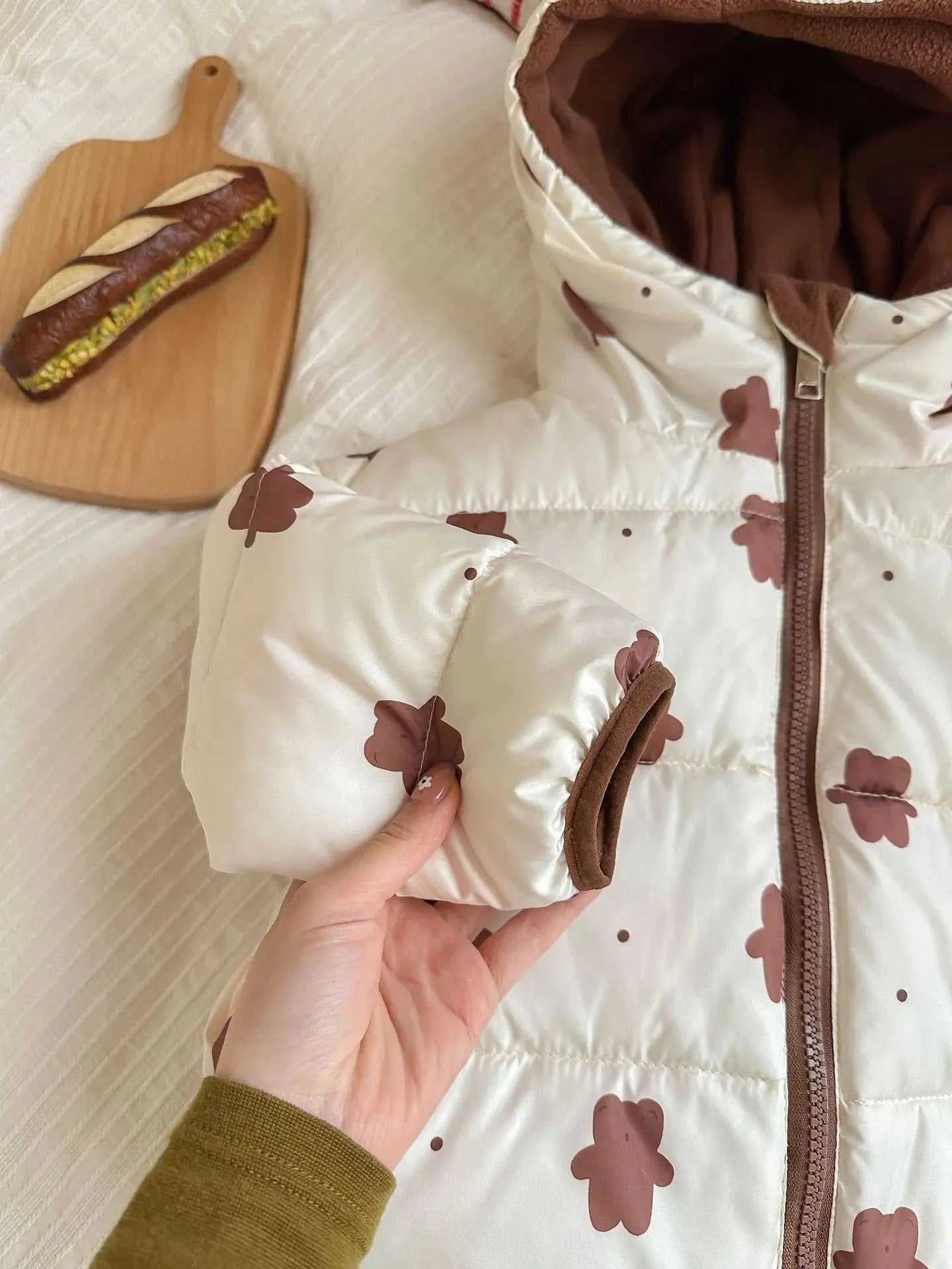 New Double-sided Down Cotton Jacket with Hooded Jacket for Children's Thickened Plush Children's Short Jacket The jack market .AU The jack market .AU Mum & Kids: Essential Products for Every Family $ 52 14:771#1;200000463:200004188