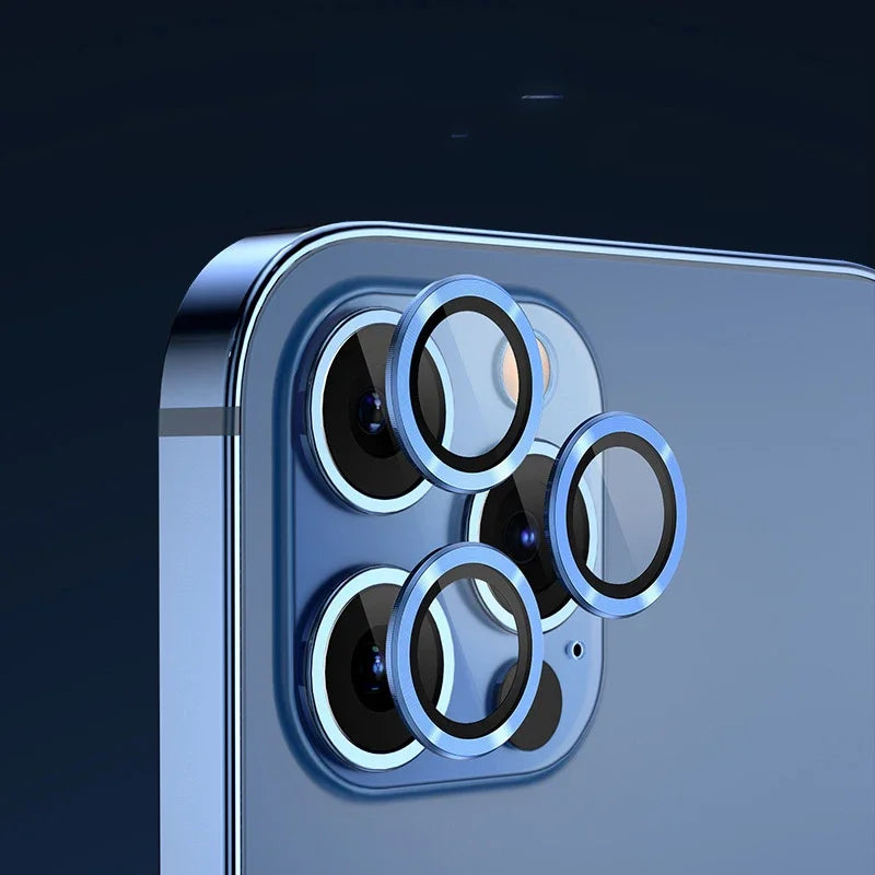 Brand Name Deep Purple Camera Lens Protector - 2-3Pcs Premium Glass Protection for iPhone 14 Pro Max, 13, 12, 11