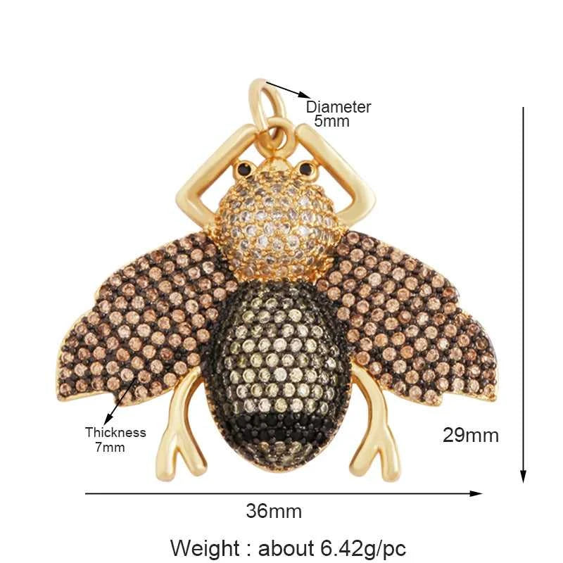 Colourful Fly Bee Ladybird Insect Charm Paved with Rainbow Cubic Zirconia,18K Gold Plated Jewelry Making Hand Craft Material M75 The jack market .AU The jack market .AU Jewellery & Chains $ 63 14:29#M750426-Gold;200007763:201336100