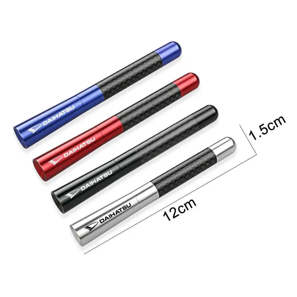 12CM Carbon Fiber Short Radio Car Antenna Auto Accessories For Daihatsu Terios Copen SIRION MOVE MIRA Charade Rocky FEROZA LUXIO