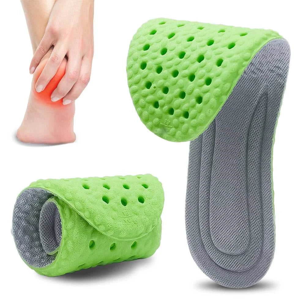 Silicone Memory Sponge Elastic Sports Insoles Orthopedic Insole Shock Absorption Air Cushion Deodorant Soft Shoes Pad Men Women The jack market .AU The jack market .AU Step Up Your Style: Trendy Shoes for Every Occasion! $ 47 14:173#Style 02 Green;200000124:200000283#EU45-46