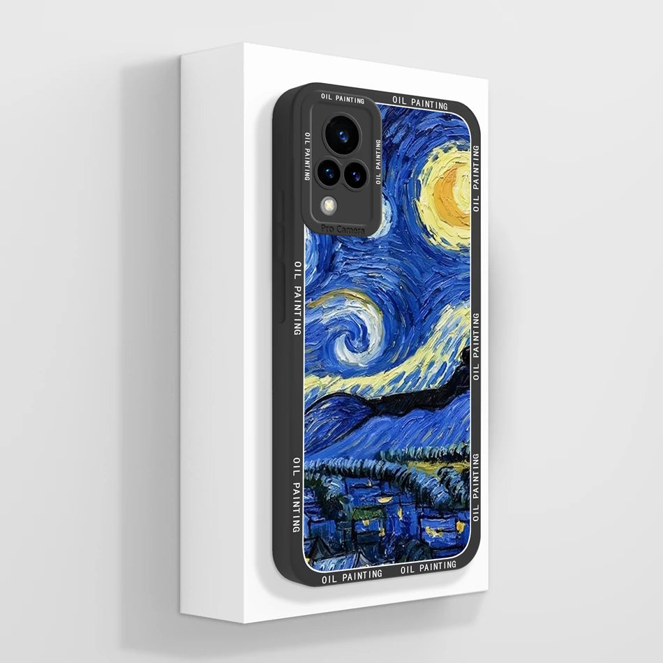 Vivo V21 Liquid Silicone Case - Full Coverage Anti-Drop Protection, Stylish & Soft Back Cover