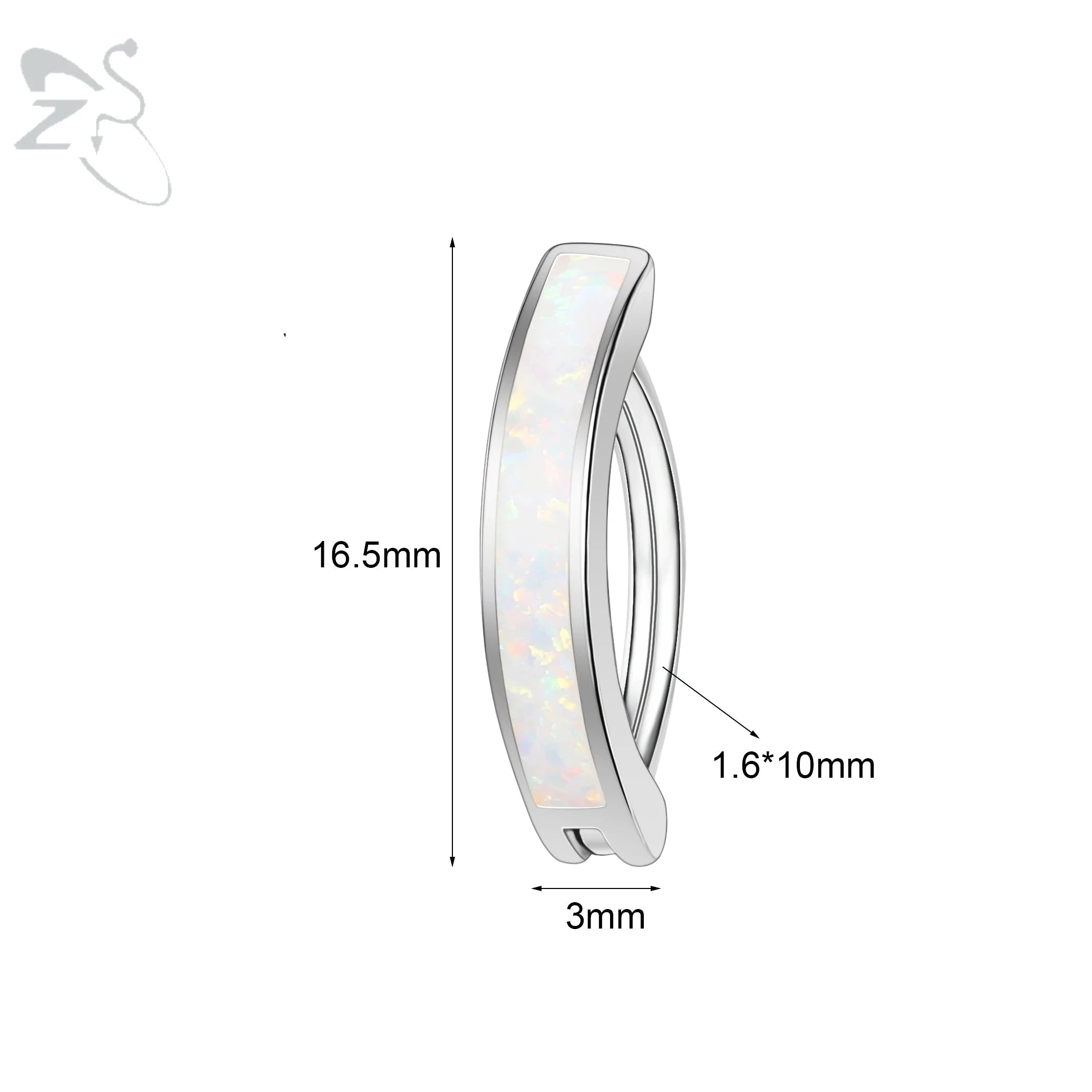 ZS 1PC 925 Sterling Silver Navel Ring Reverse Curved Belly Button Clicker Minimalist Belly Piercing Zircon Navel Piercing 14/16G The jack market .AU The jack market .AU Jewellery & Chains $ 55 200001033:200003762#style2 1.6x10mm