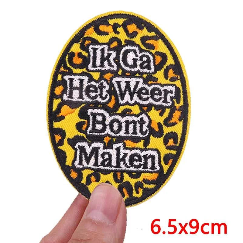 DIY 2026 Netherland Oeteldonk Emblem Embroidered Patches For Clothes Iron On Patches For Clothing Netherland Carnival Patch The jack market .AU The jack market .AU Home $ 19 14:10#PE15317CT