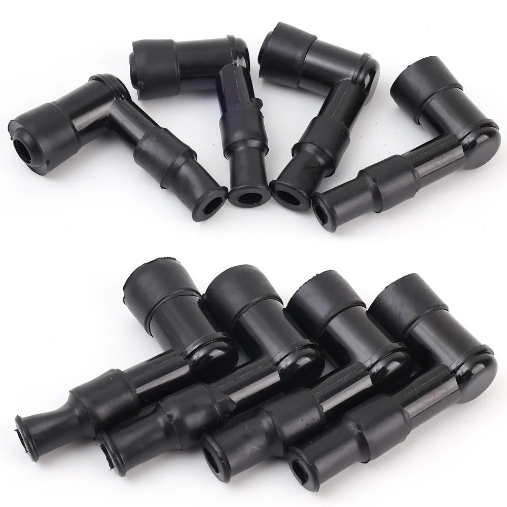 Universal Spark Plug Cap Ignition Coil Rubber Boot Resistor Cover Replacement for Scooter ATV Dirt E-Bike Motocross Repair Parts