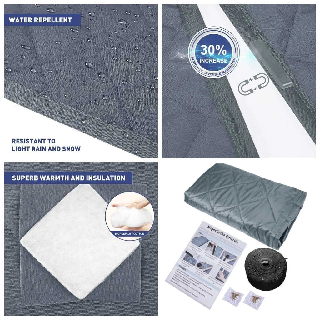 Thermal Insulated Door Curtain Magnetic Insulated Door Covers for Winter Door Blanket Thicken Cotton Insulation Doors Screen The jack market .AU The jack market .AU Home $ 87 14:10#Brown 80x205cm