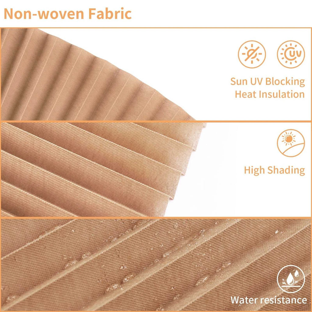 1Pc Shades Self-adhesive Half/Full Windows Nonwoven Folding Curtain Bathroom Balcony Living Room Balcony Curtains Pleated Blinds The jack market .AU The jack market .AU Home $ 51 14:365458#60X150CM Full