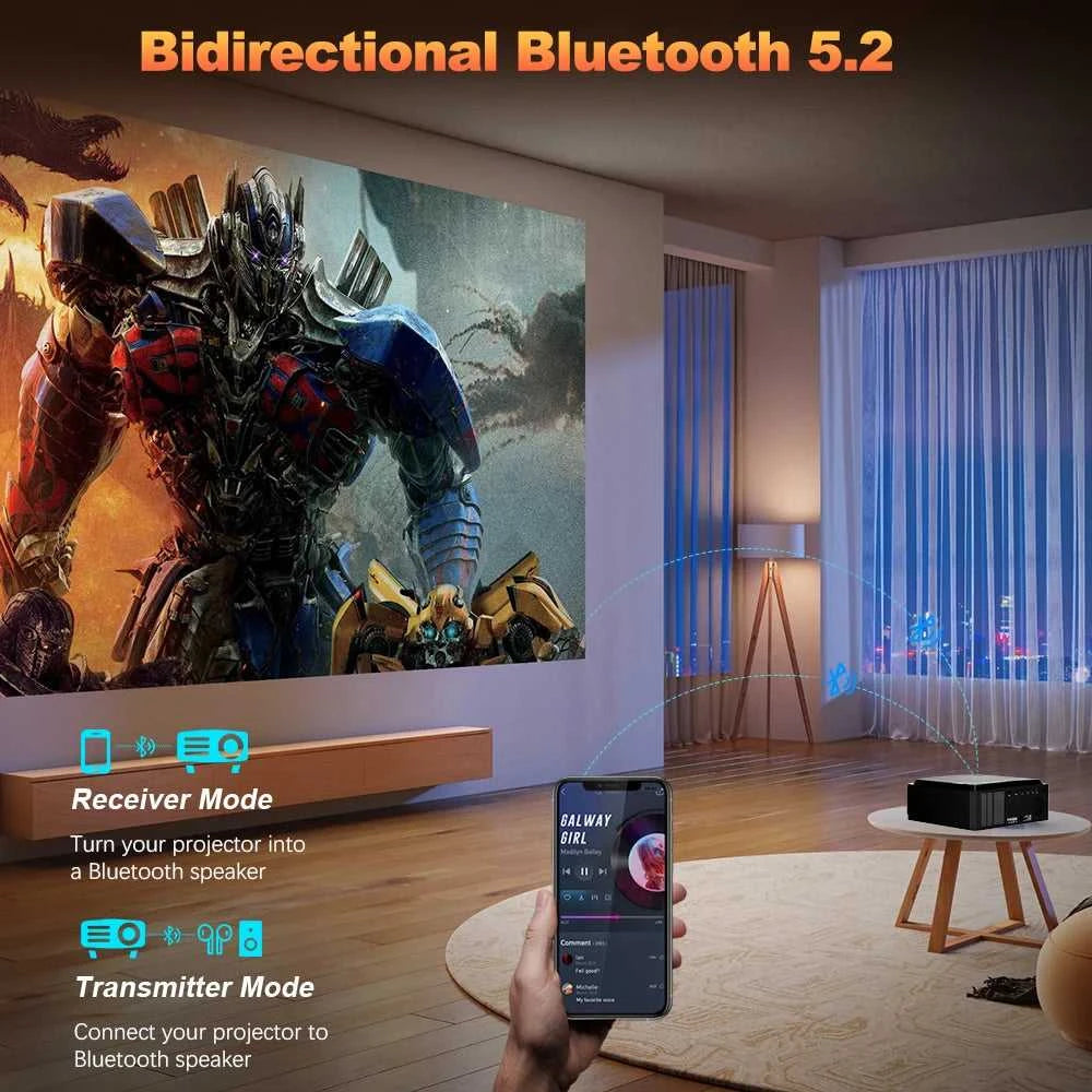 DESS 2025 New 4K Portable Projector 2200 Lumens LED Projector Dual WiFi6 Built-in Speaker BT5.2 Home Theater Video Projectors The jack market .AU The jack market .AU Accessories Electronics $ 537 14:193#C5Pro;200007763:201336100;200009209:201447604
