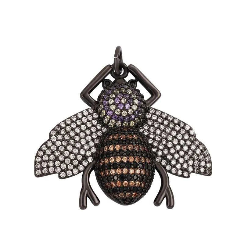Colourful Fly Bee Ladybird Insect Charm Paved with Rainbow Cubic Zirconia,18K Gold Plated Jewelry Making Hand Craft Material M75 The jack market .AU The jack market .AU Jewellery & Chains $ 63 14:29#M750426-Gold;200007763:201336100
