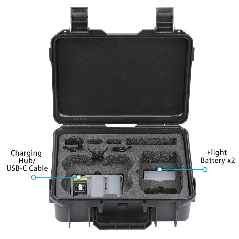 Explosion Proof Case For DJI NEO 2 Large Capacity Portable Waterproof Box Hard Shell Bag For DJI NEO 2 RC-N3 Accessories