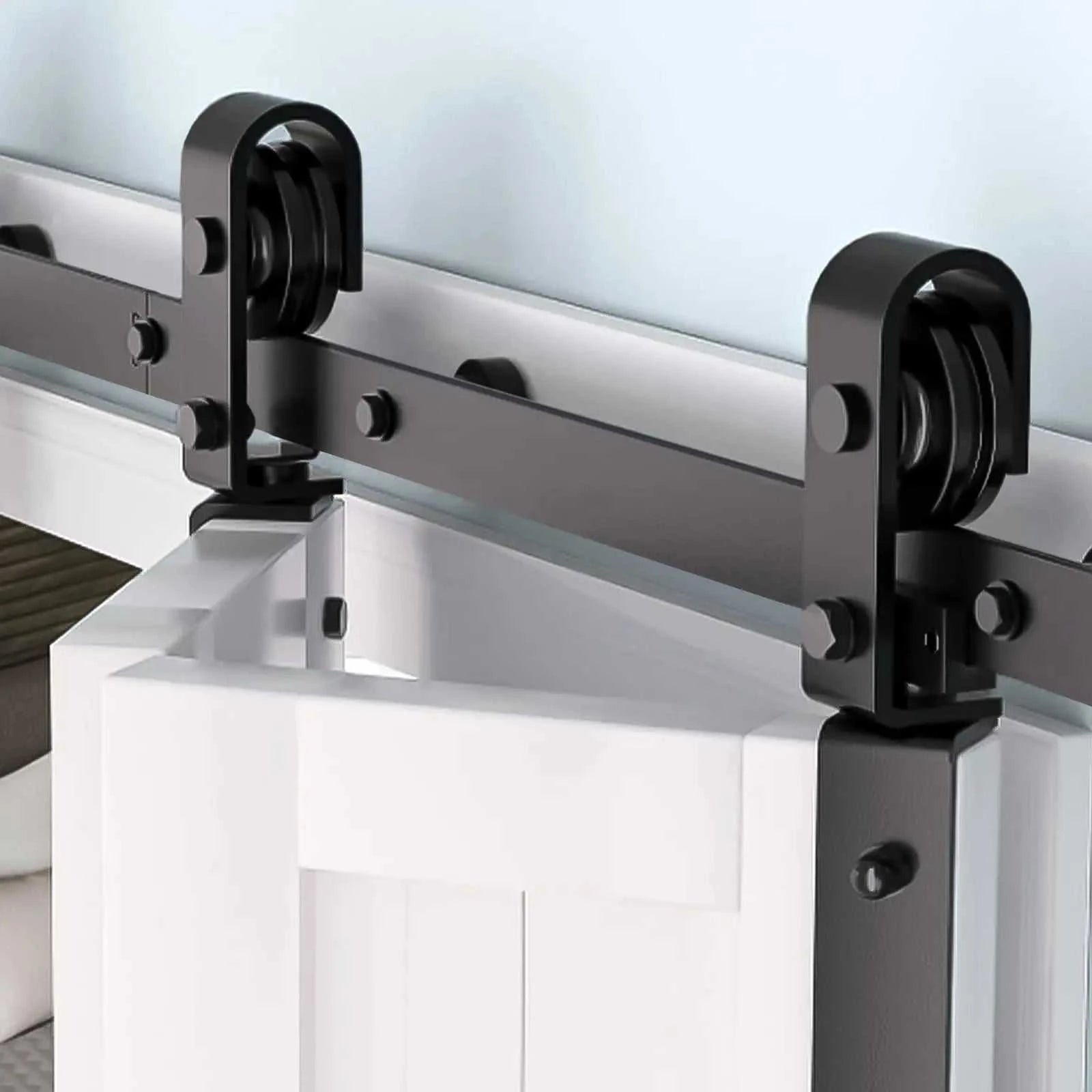 Heavy Duty Bi-Folding Sliding Barn Door Hardware Kit Quiet Side-Mounted Roller – 2/4 Bifold Doors For Closet Laundry Bedroom The jack market .AU The jack market .AU Home $ 131 14:365458#52in for 4 Doors;200007763:201336106