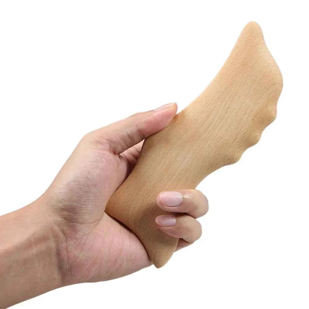 Wooden Whale Gua Sha Massage Tool - Beech Wood for Enhanced Body Circulation & Relaxation