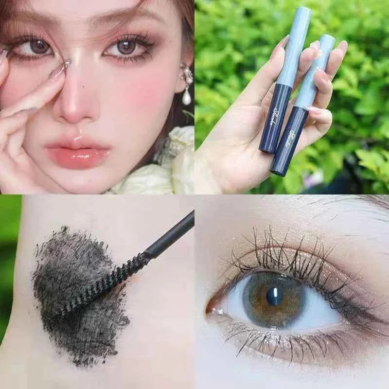 Ultra-fine Mascara Curl Thick Lengthening Eyelash Mascara Waterproof Non-smudge Brown Natural Curling Fine Brush Mascara Makeup