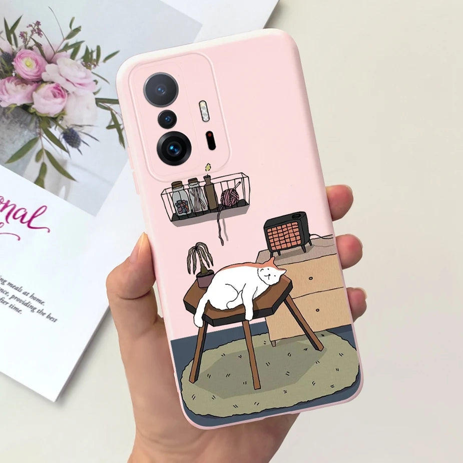 Xiaomi 11T Pro Case - Cute Cartoon Design, Soft Silicone Protection for Xiaomi Mi 11T Pro & 11TPro